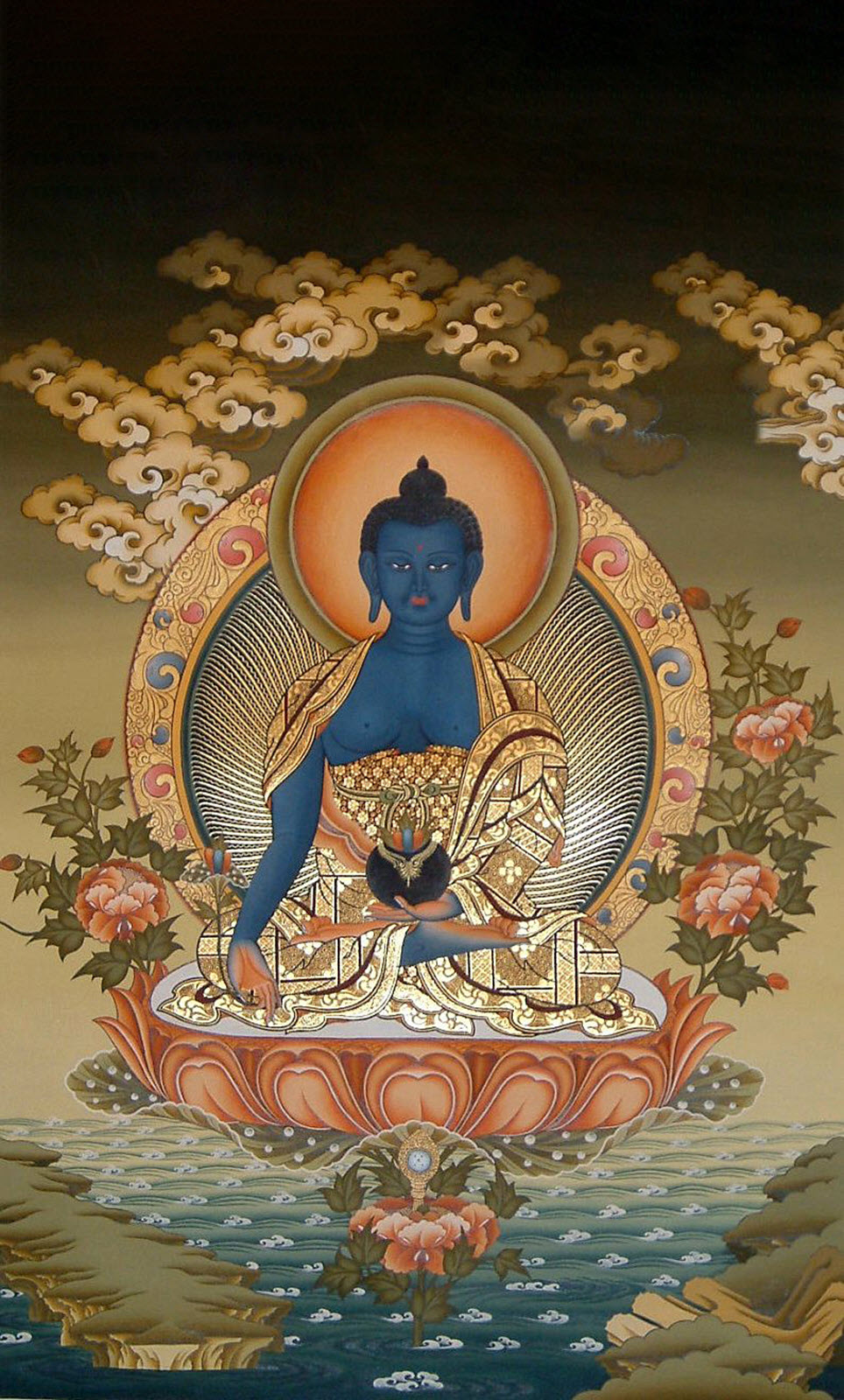 Ảnh nền Phật Dược Sư tinh tế, đẹp nhất