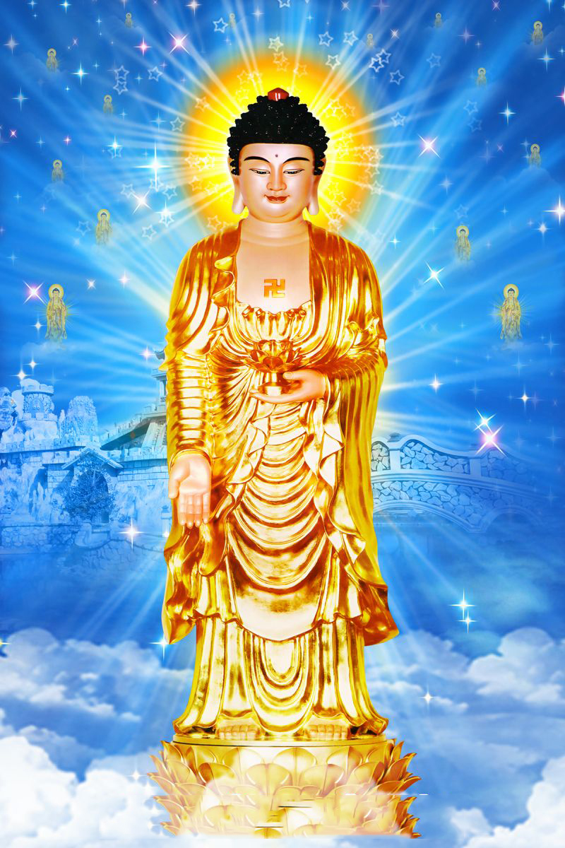 Hình ảnh Phật A Di Đà cực đẹp