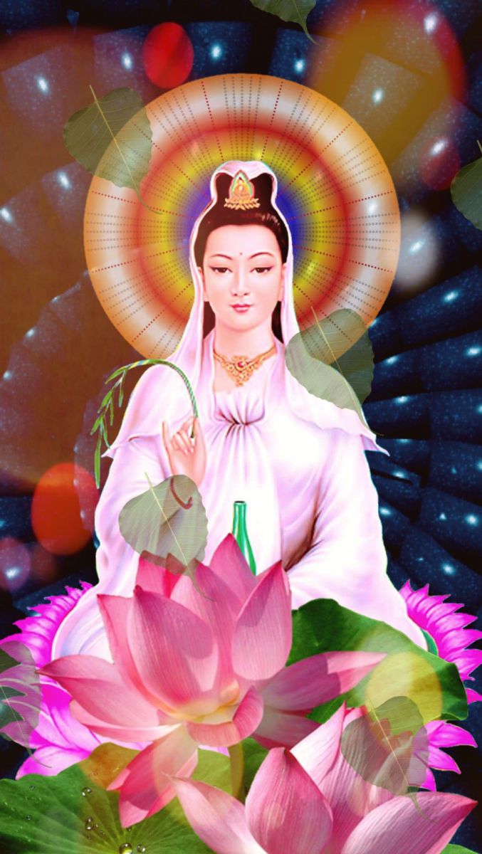 Hình ảnh Phật và hoa sen