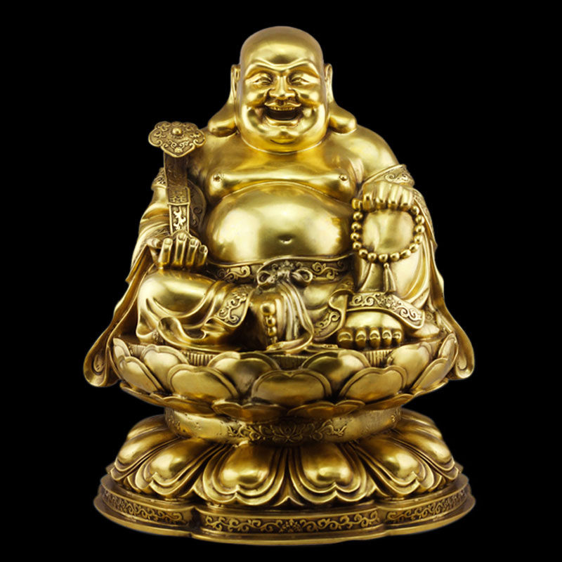 Hình ảnh tượng Phật Di Lặc bằng đồng đẹp