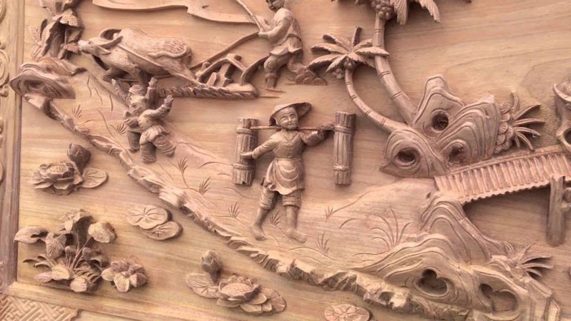 Khám phá ý nghĩa tranh gỗ đồng quê và cách treo tranh sinh tài lộc